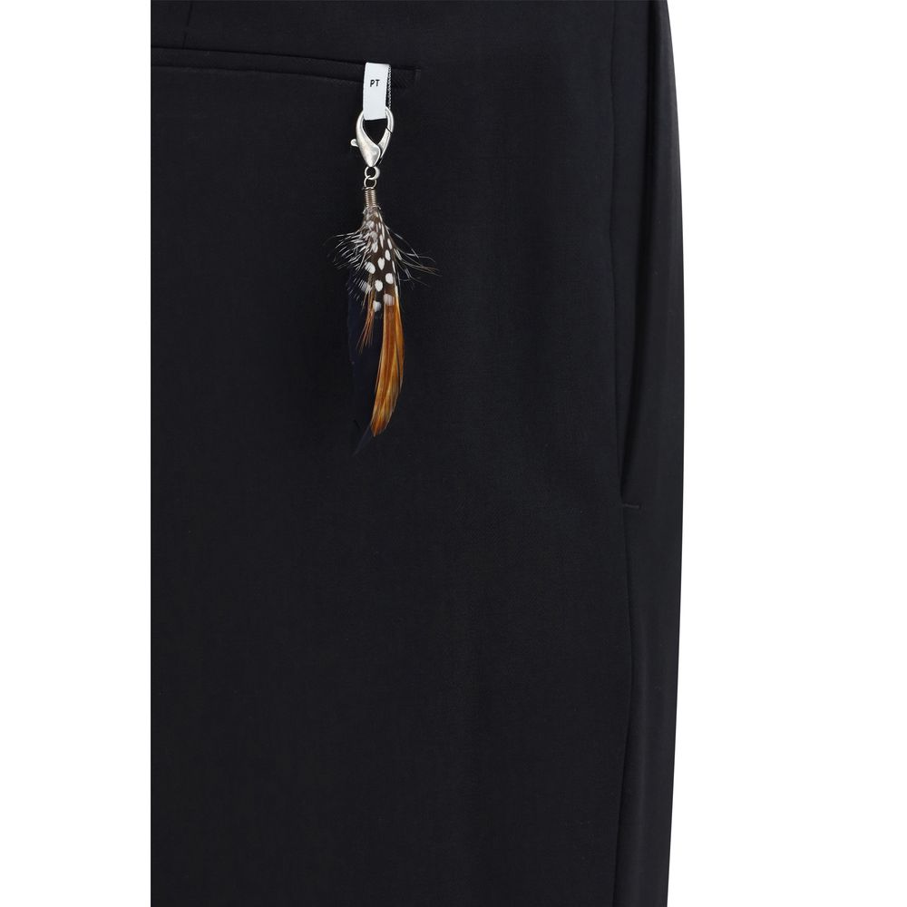 Black Elastane Dress Pants