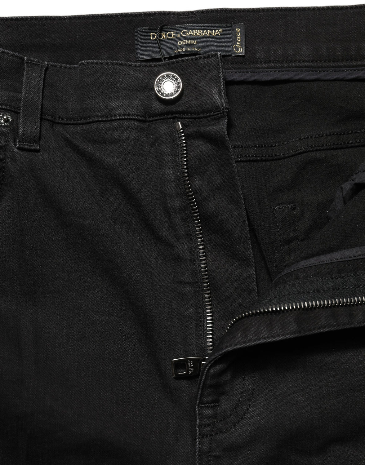 Black Skinny Cotton High Waist Denim Jeans