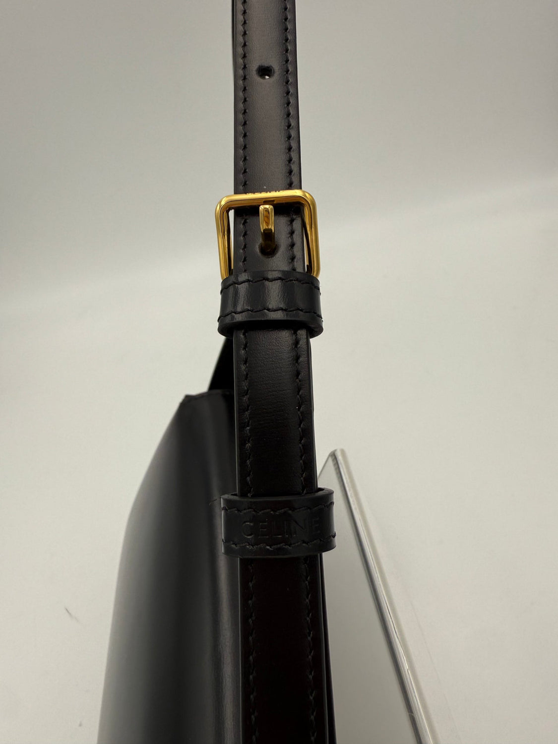 CELINE CLAUDE TRIOMPHE Black Handbag