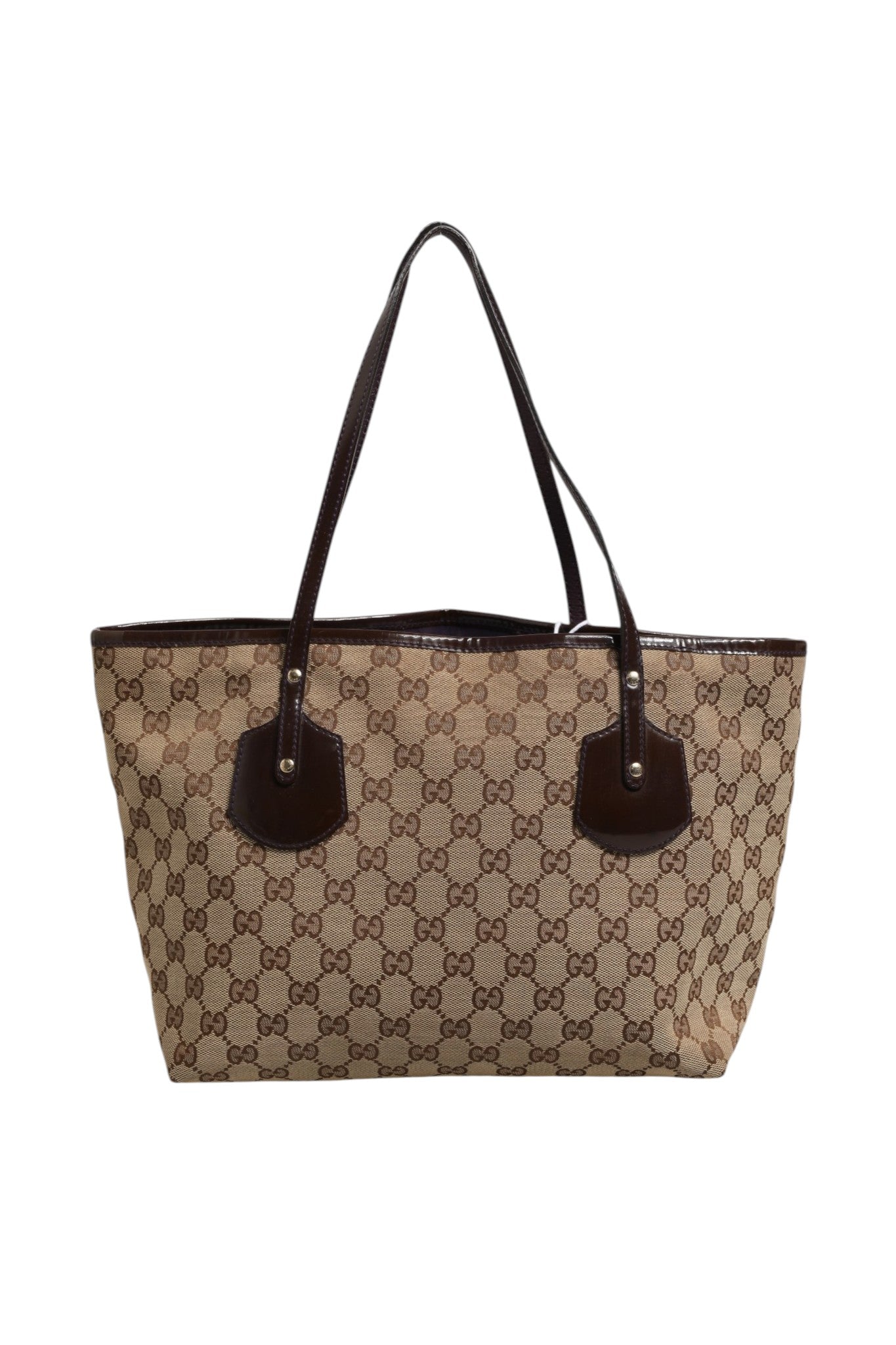 Beige Canvas Medium Jolie Charm Tote Bag