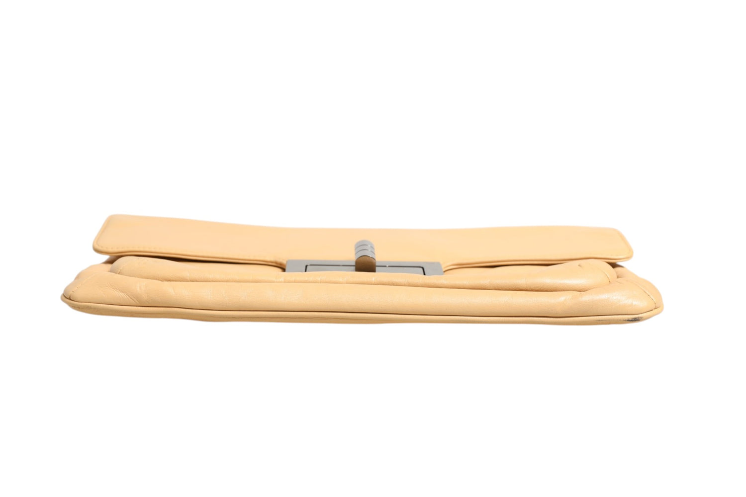 Beige Lambskin Giant Reissue Mademoiselle Lock Flap Bag