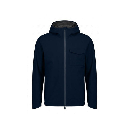 Blue Polyester Shell Jacket
