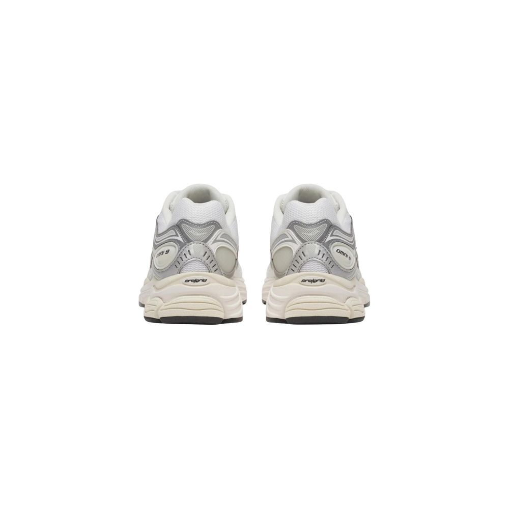 Silver Synthetic Athletic Sneakers