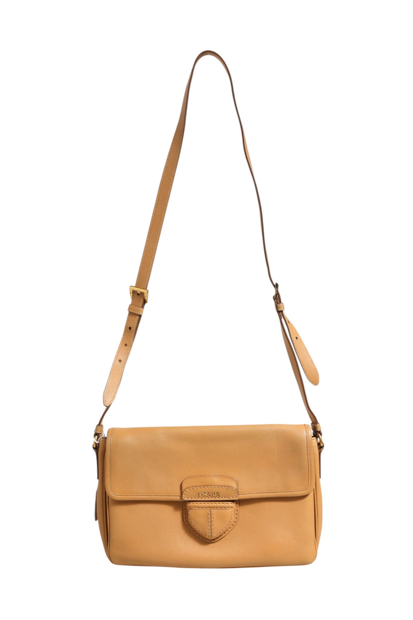 Sidonie Beige Pebble Leather shoulder bag