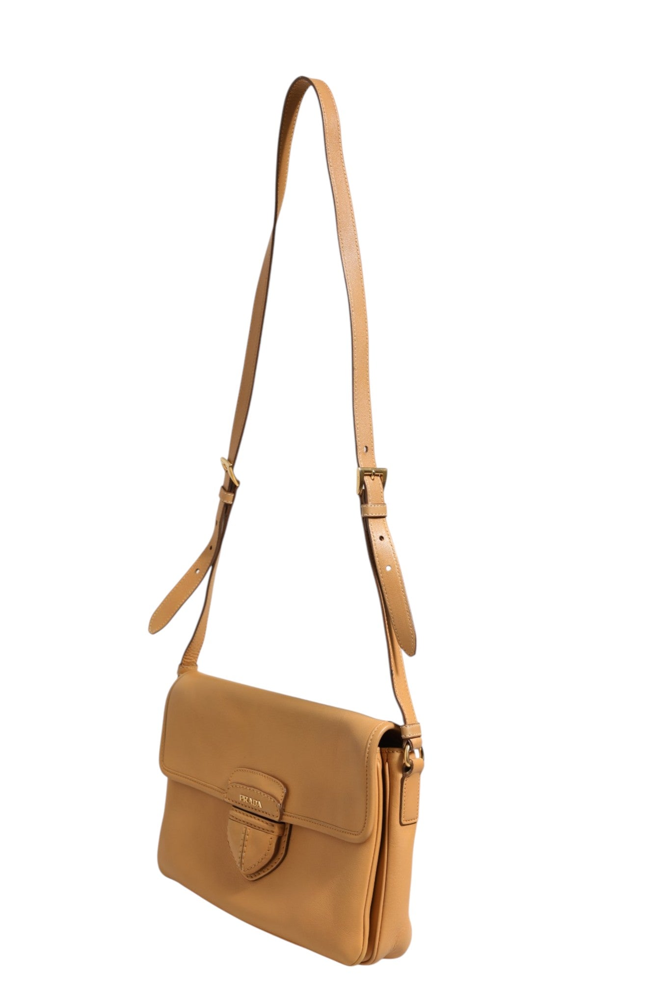 Sidonie Beige Pebble Leather shoulder bag