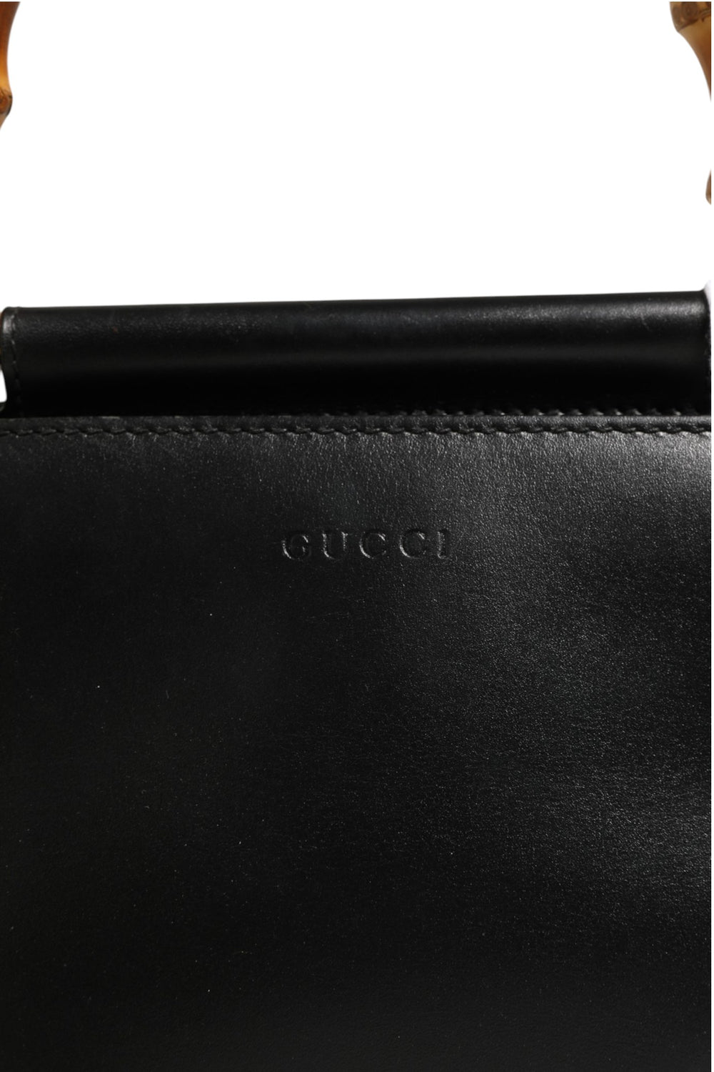 Nymphaea Bamboo Top Handle Leather Bag