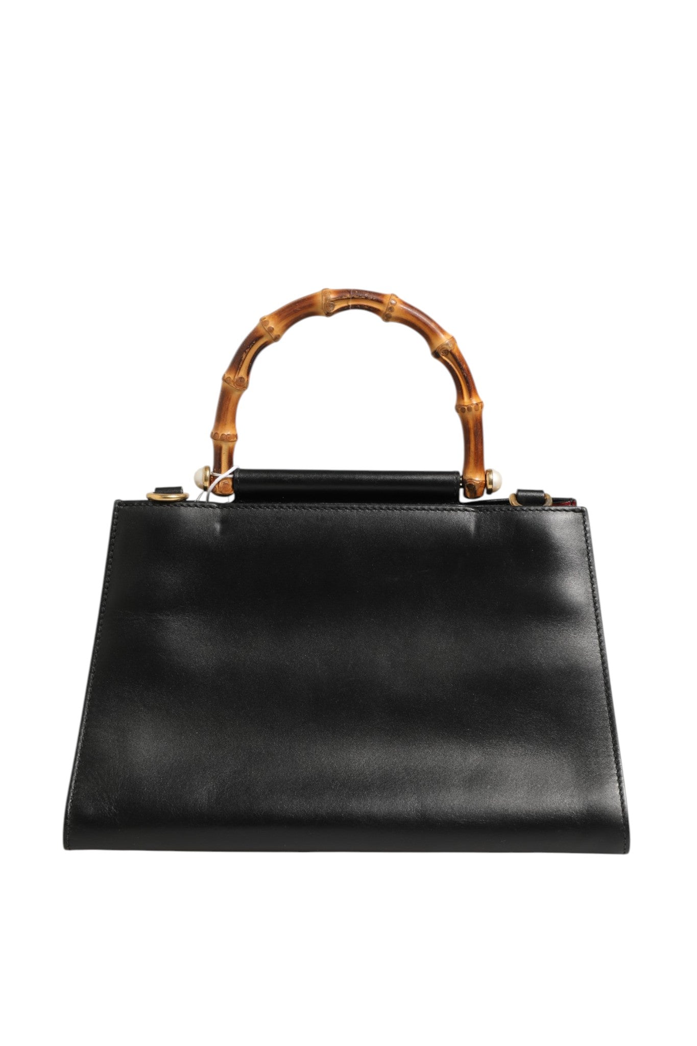 Nymphaea Bamboo Top Handle Leather Bag