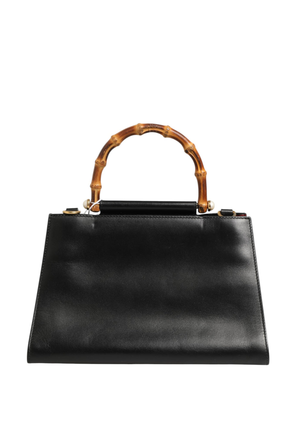 Nymphaea Bamboo Top Handle Leather Bag