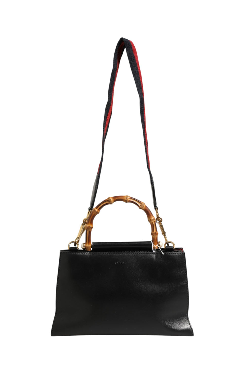 Nymphaea Bamboo Top Handle Leather Bag