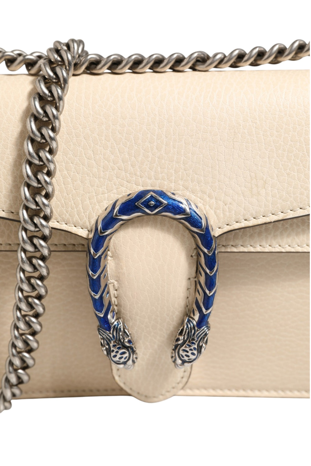 Dionysus White Leather Handbag