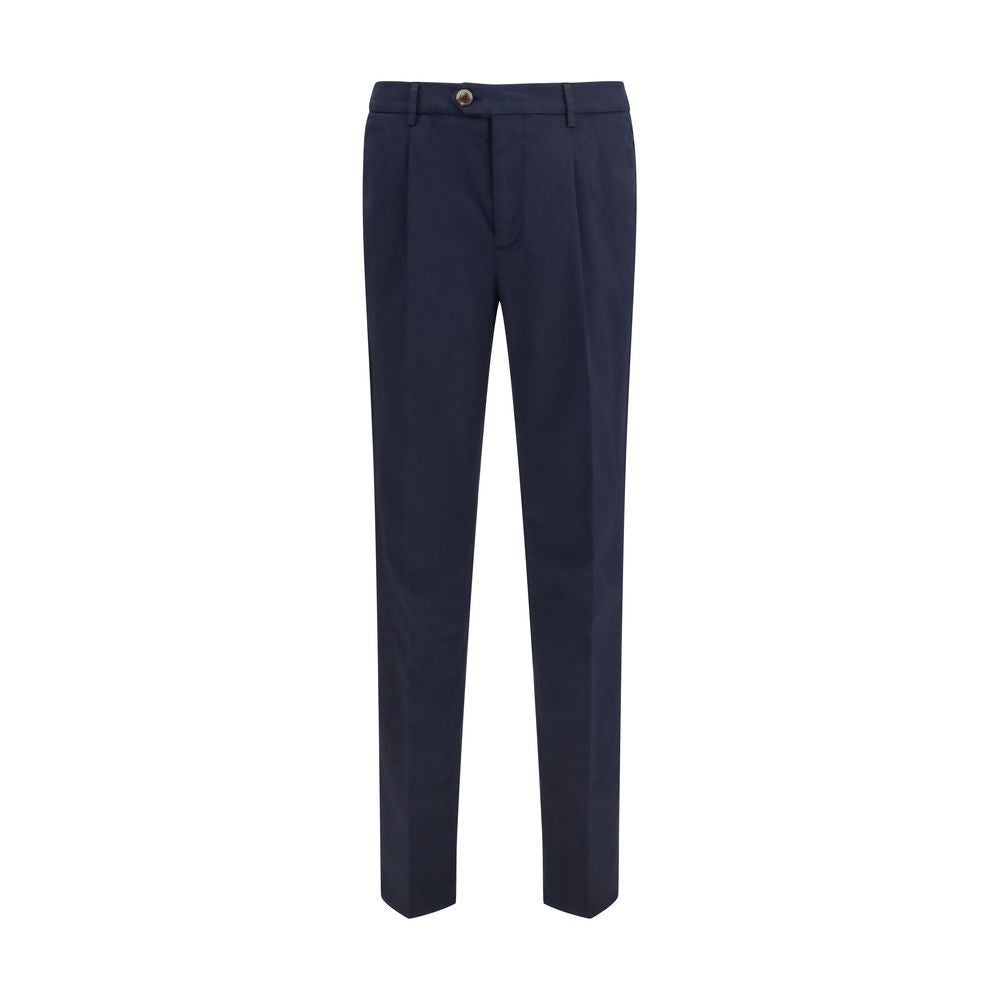 Black Cotton Chino Pants