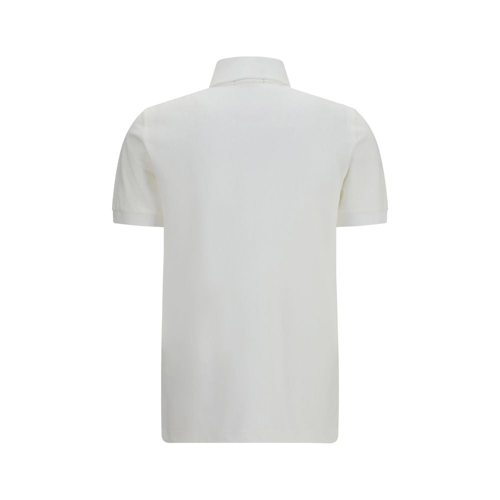 White Cotton Polo Shirt