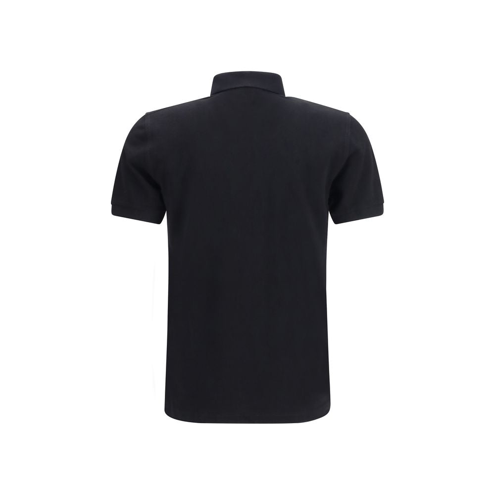 Black Cotton Polo Shirt