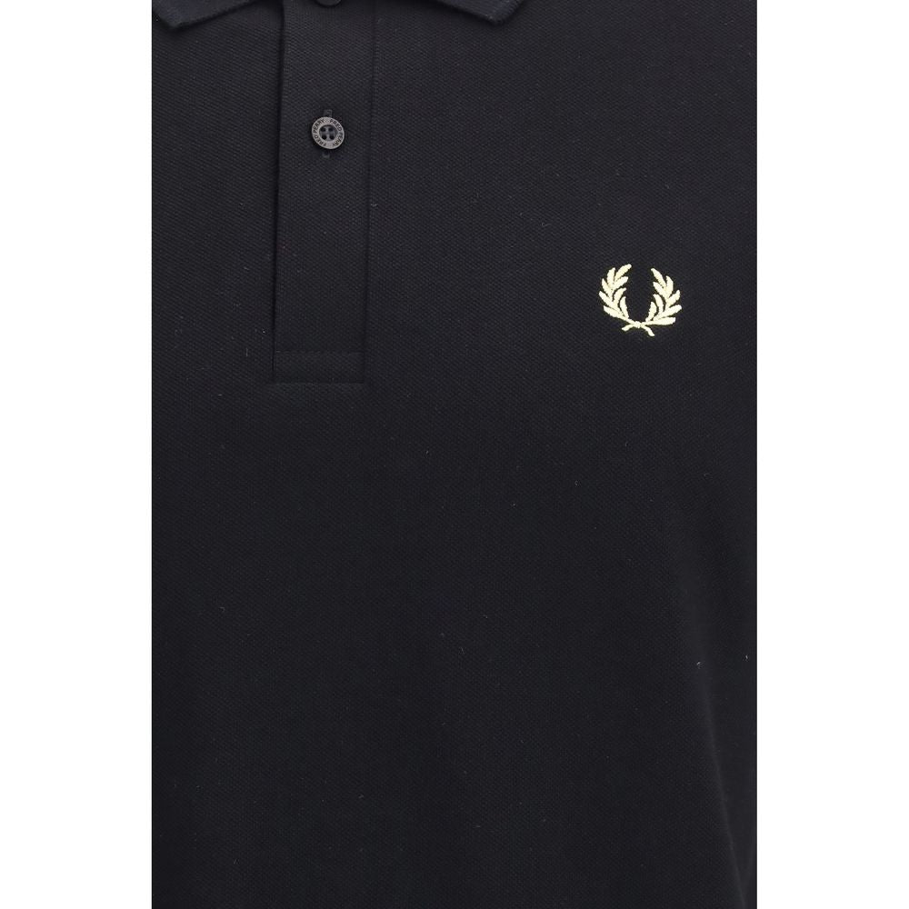 Black Cotton Polo Shirt