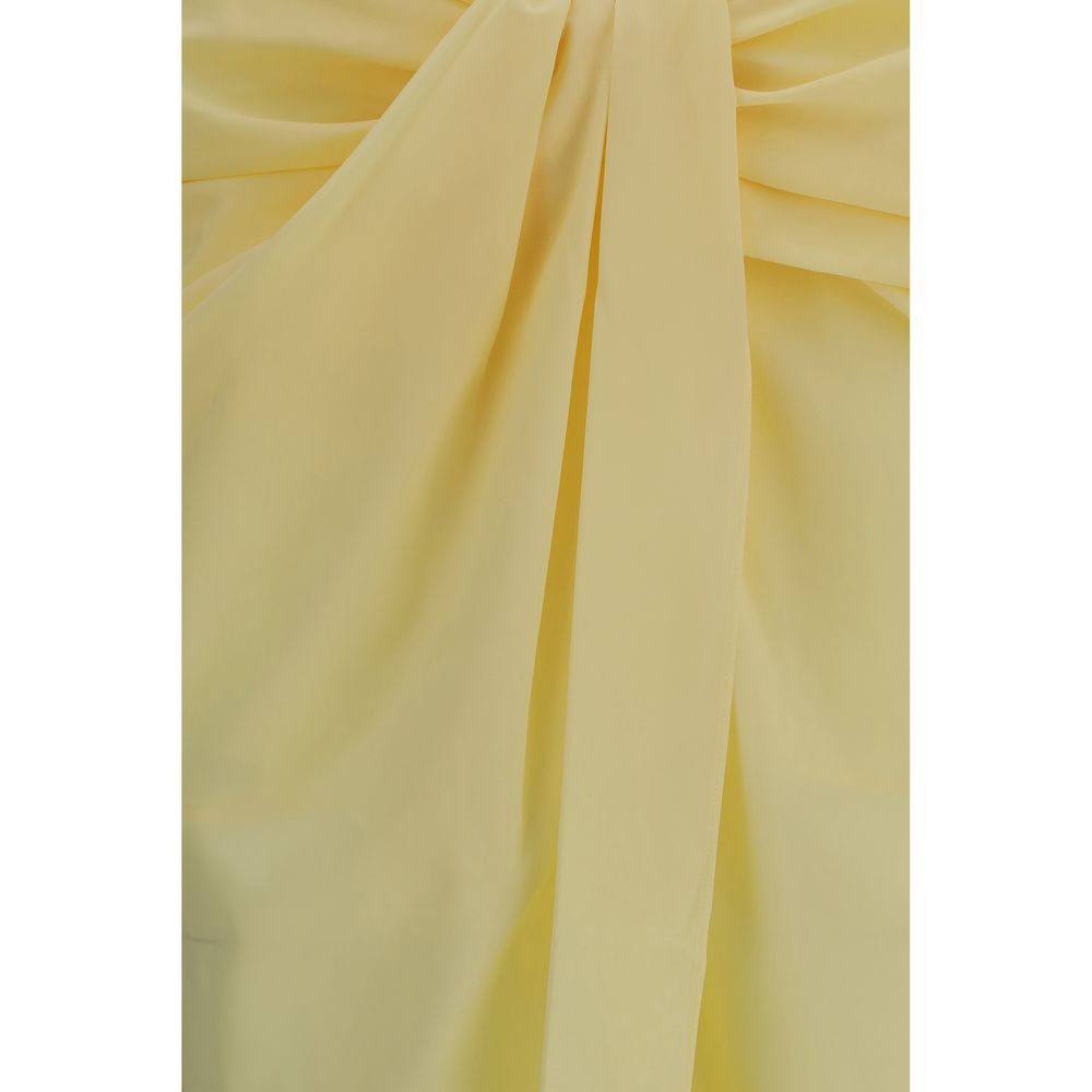 Multicolor Polyester Midi Skirt
