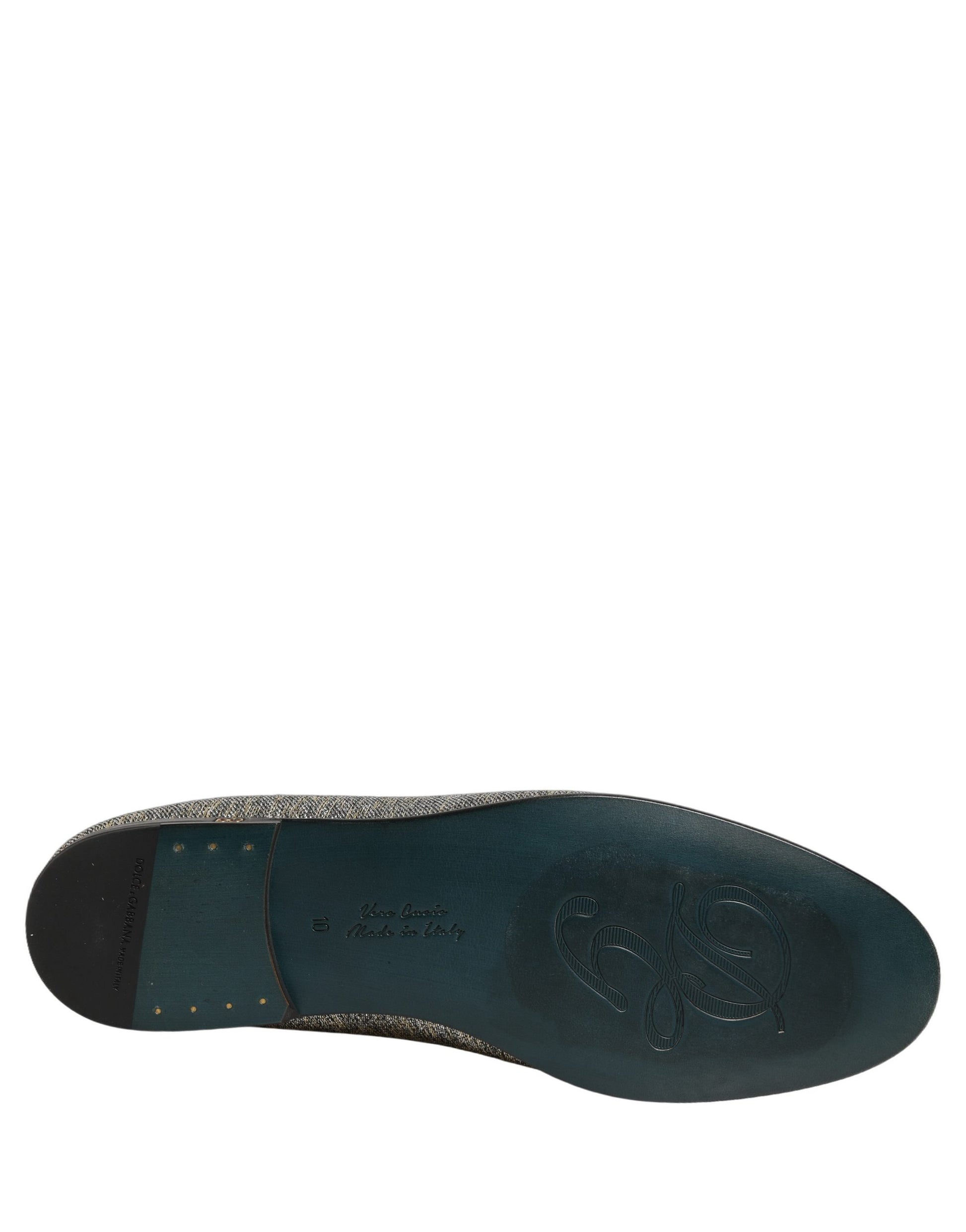 Gray Lurex Glitter Men Dress Loafers Shoes