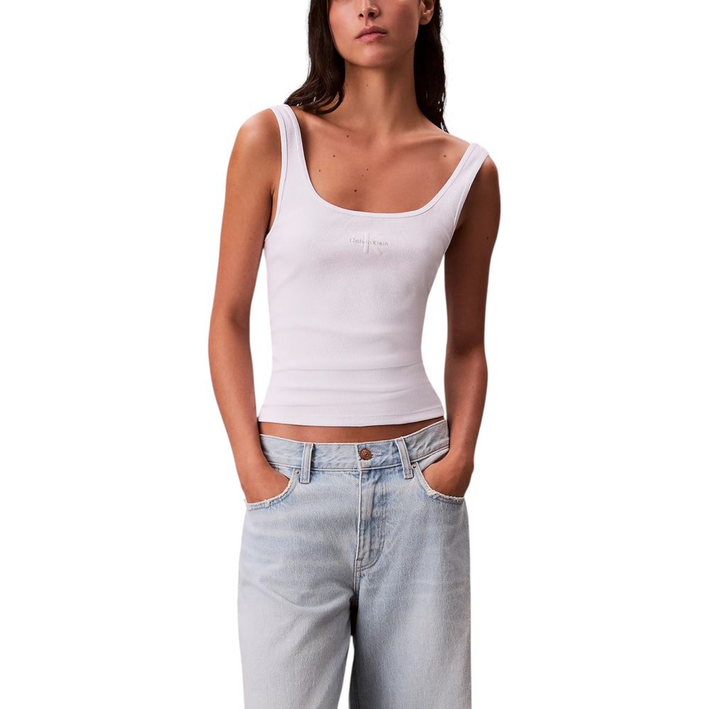 White Cotton Tank Tops