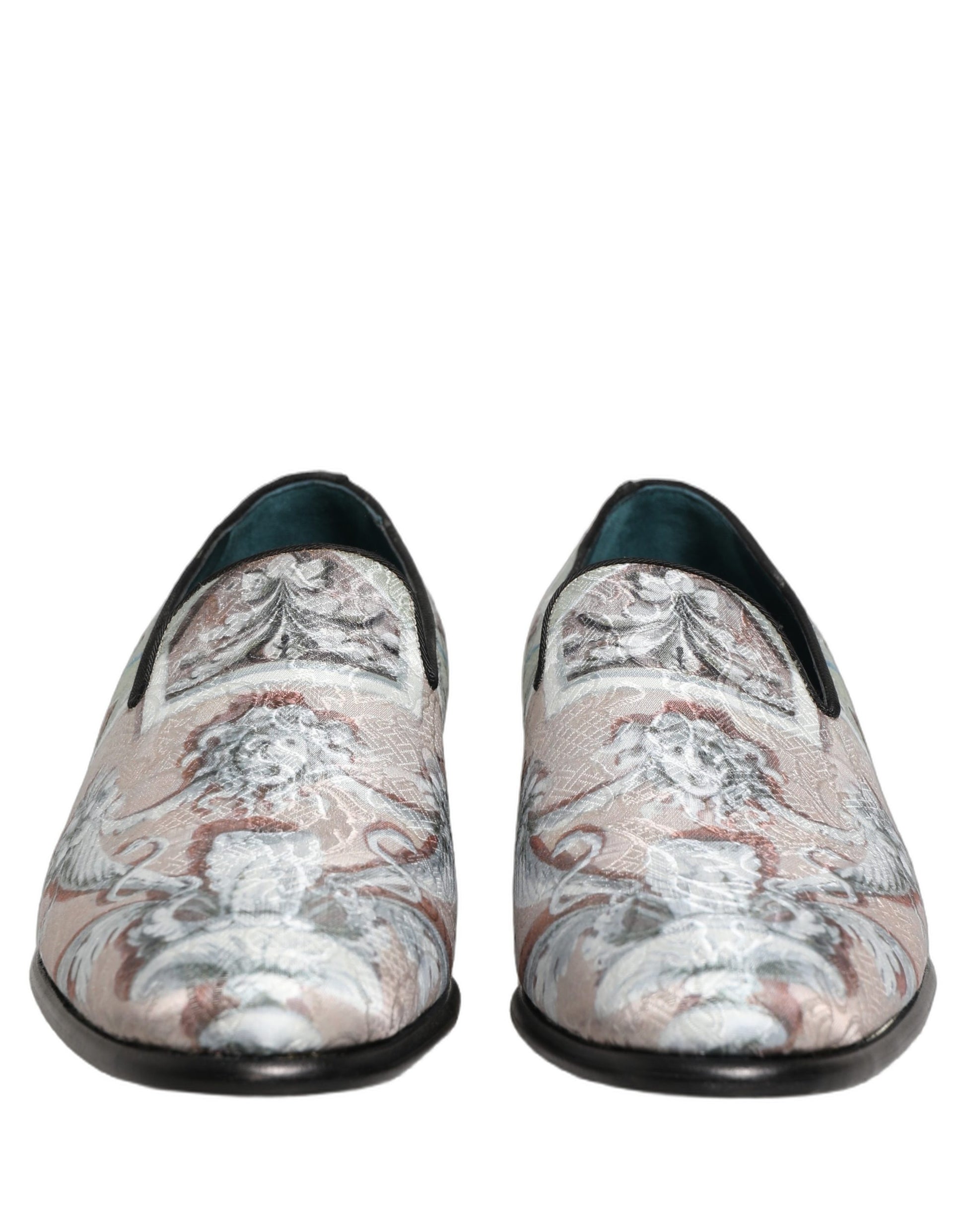 Multicolor Velvet Baroque Dress Loafers Shoes