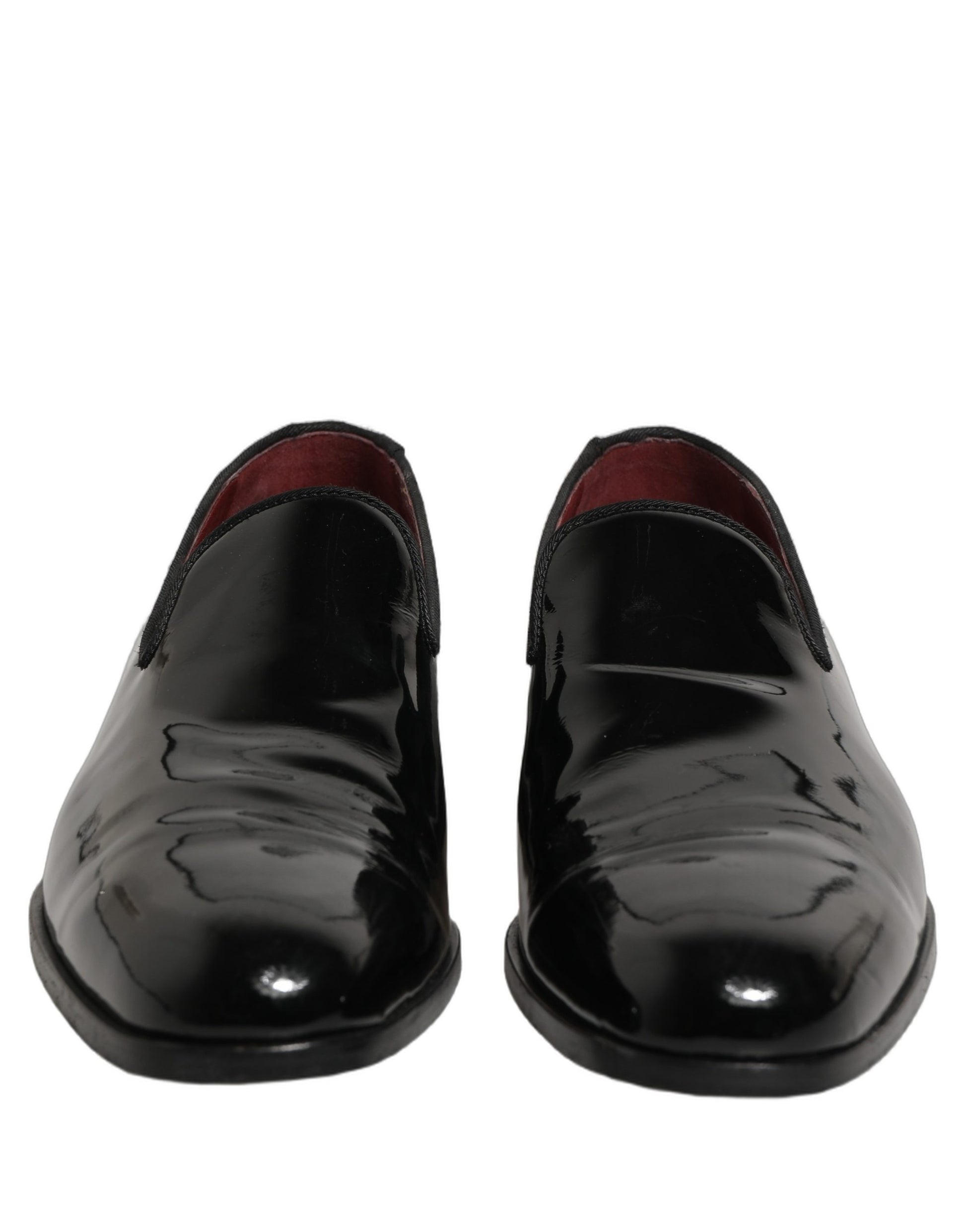 Black Patent Leather Men Dress Loafers Shoes