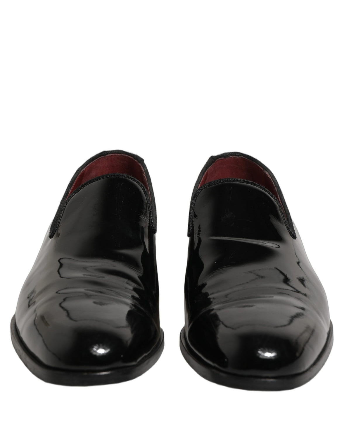 Black Patent Leather Men Dress Loafers Shoes