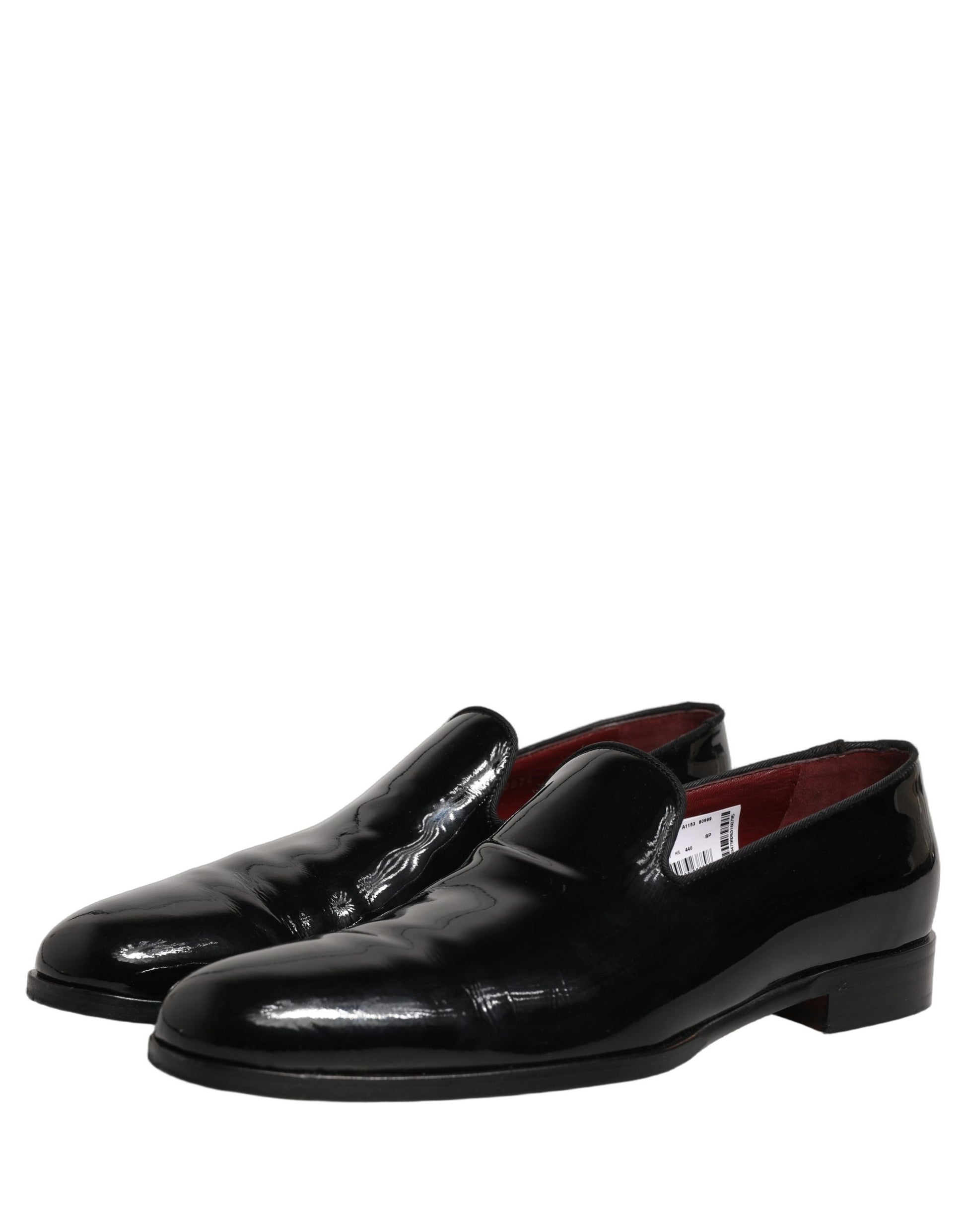 Black Patent Leather Men Dress Loafers Shoes