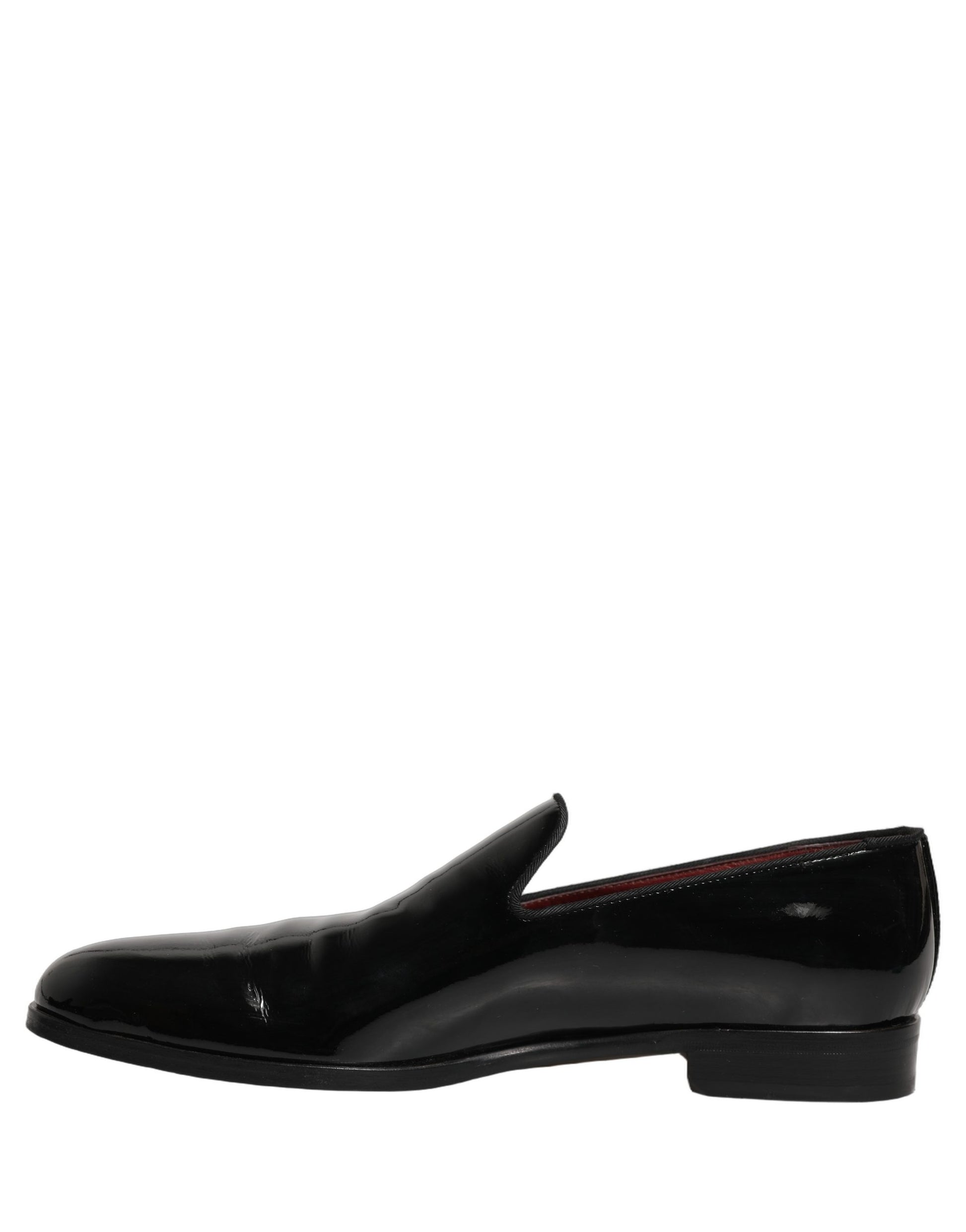 Black Patent Leather Men Dress Loafers Shoes