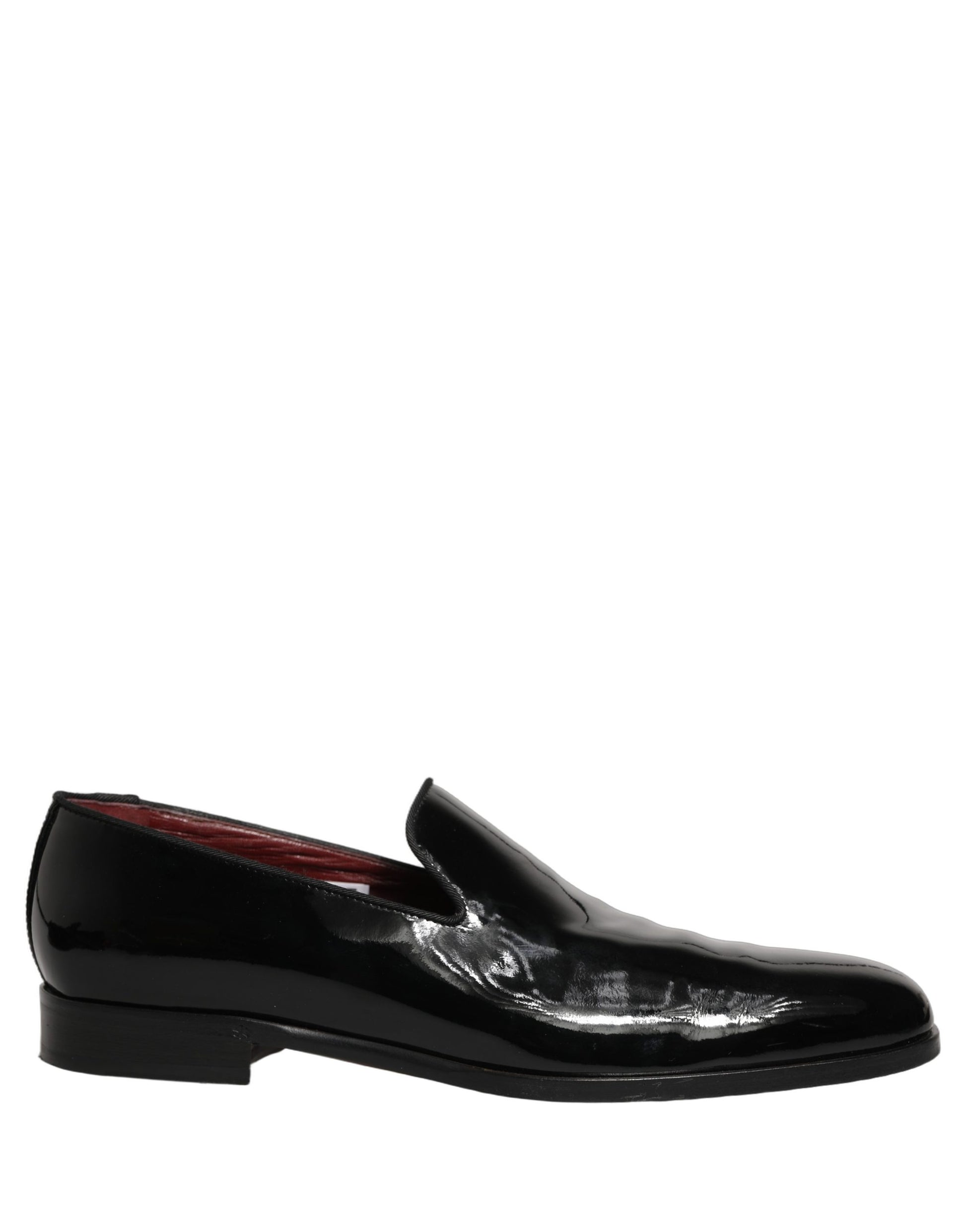 Black Patent Leather Men Dress Loafers Shoes