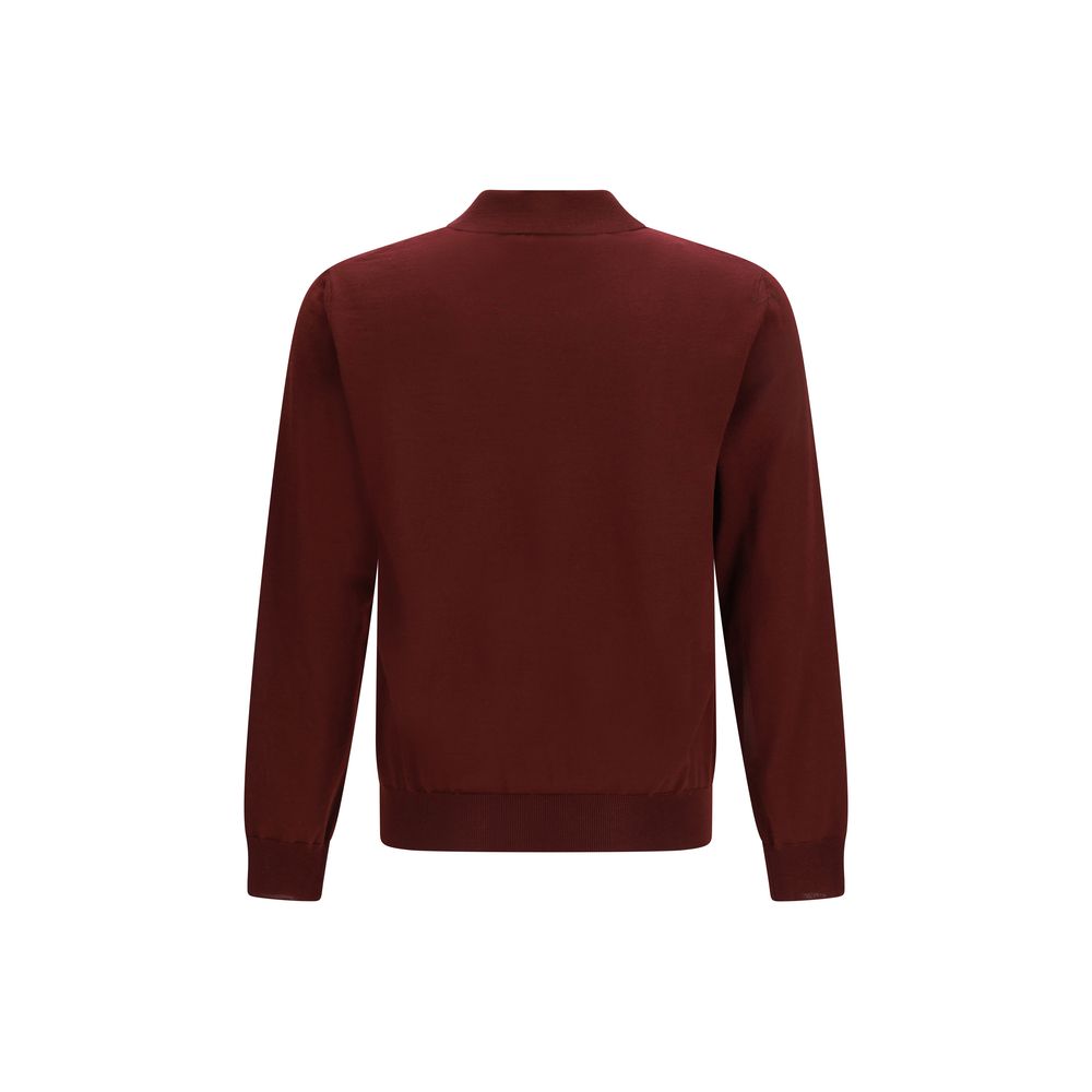 Bordeaux Wool Oves Aries Polo Shirt
