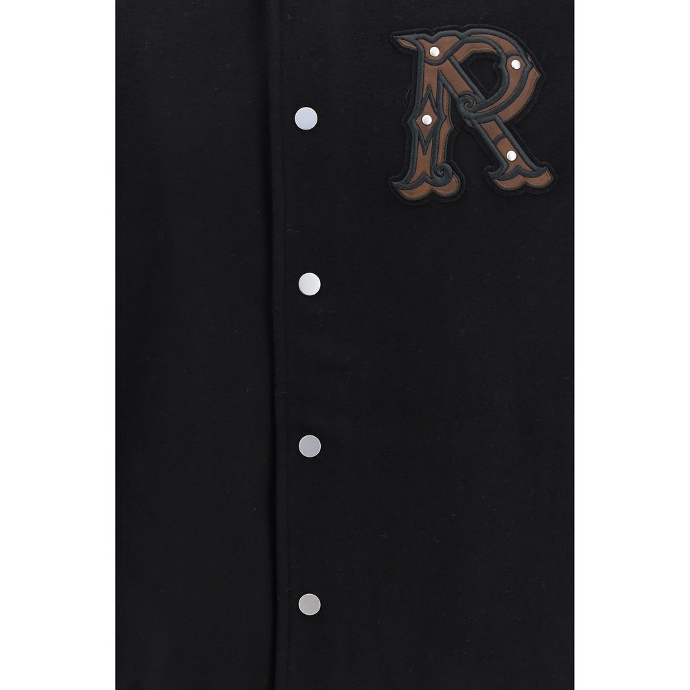Black Wool Oves Aries Bomber