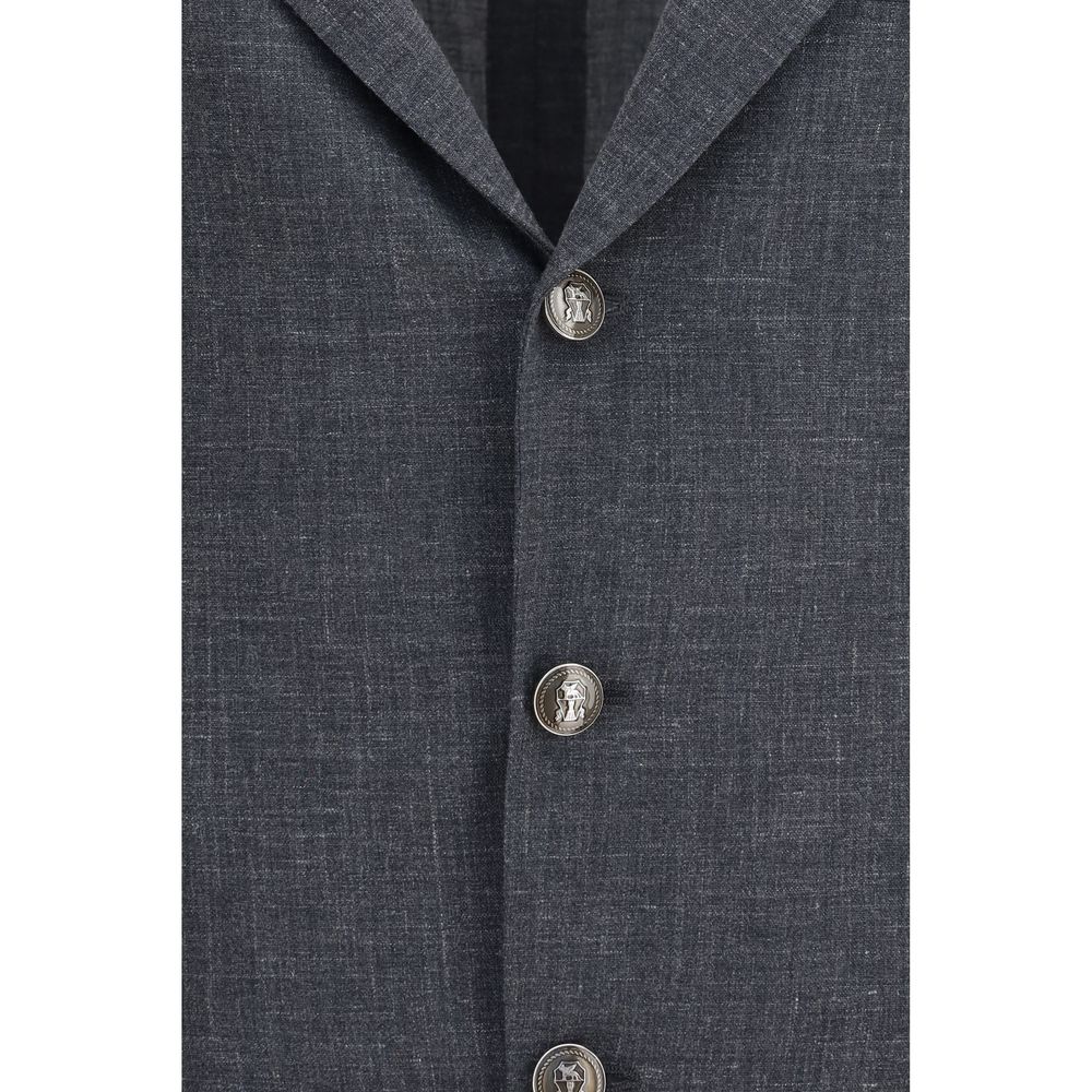 Gray Wool Oves Aries Blazer