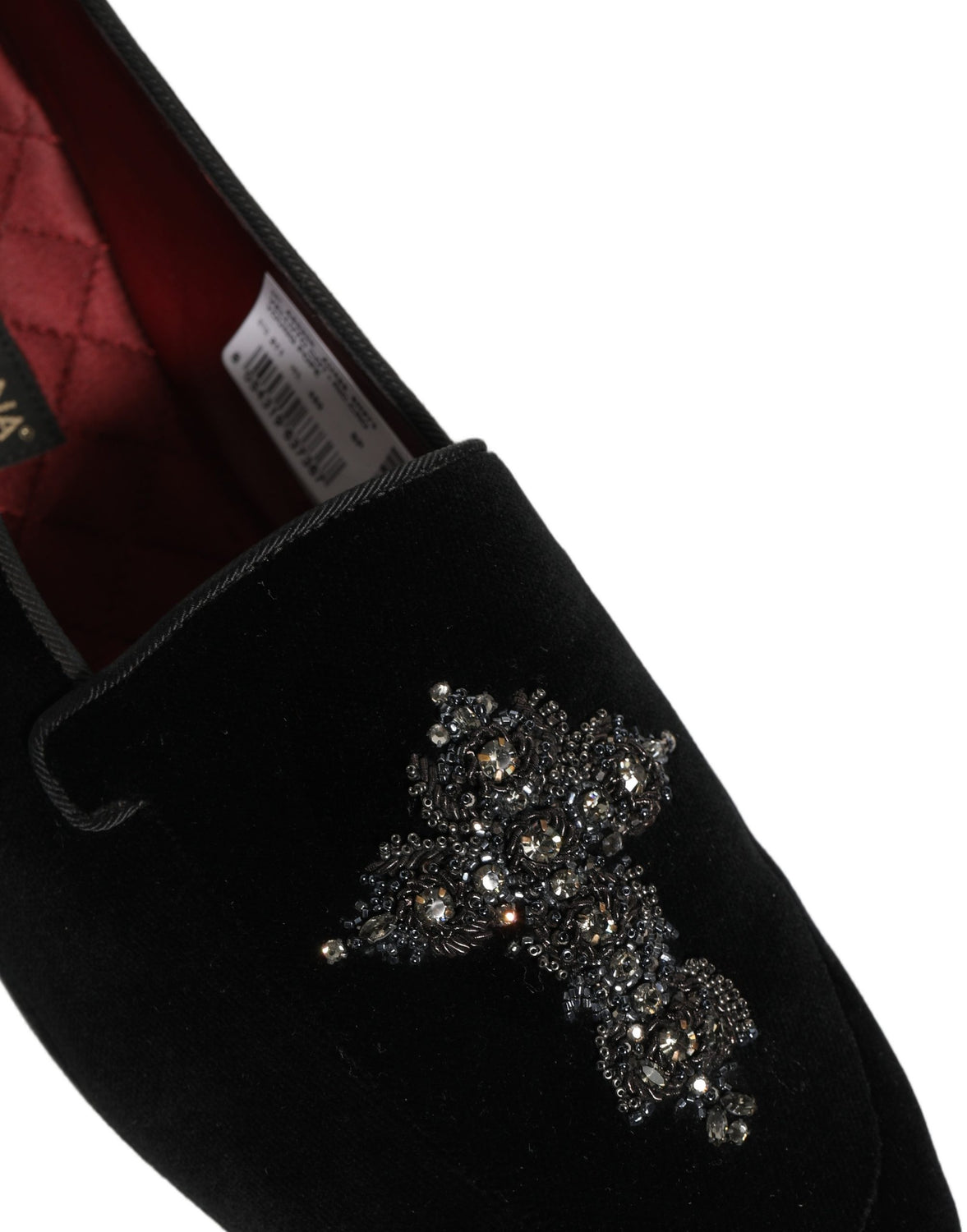 Black Suede Embellished Dress Loafers Shoes