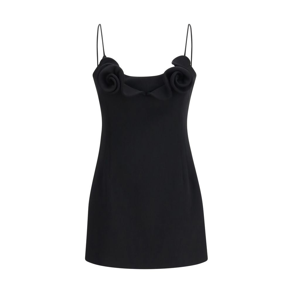 Black Wool Oves Aries Casual Dress