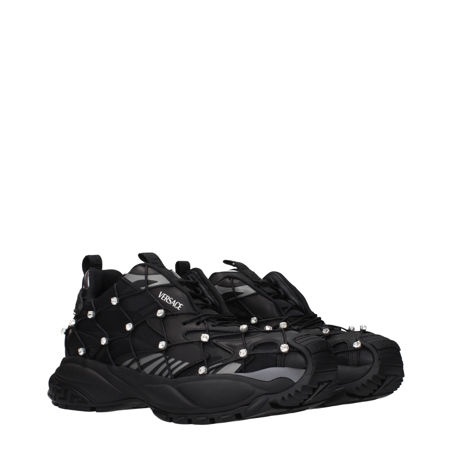 Black Fabric Sneakers