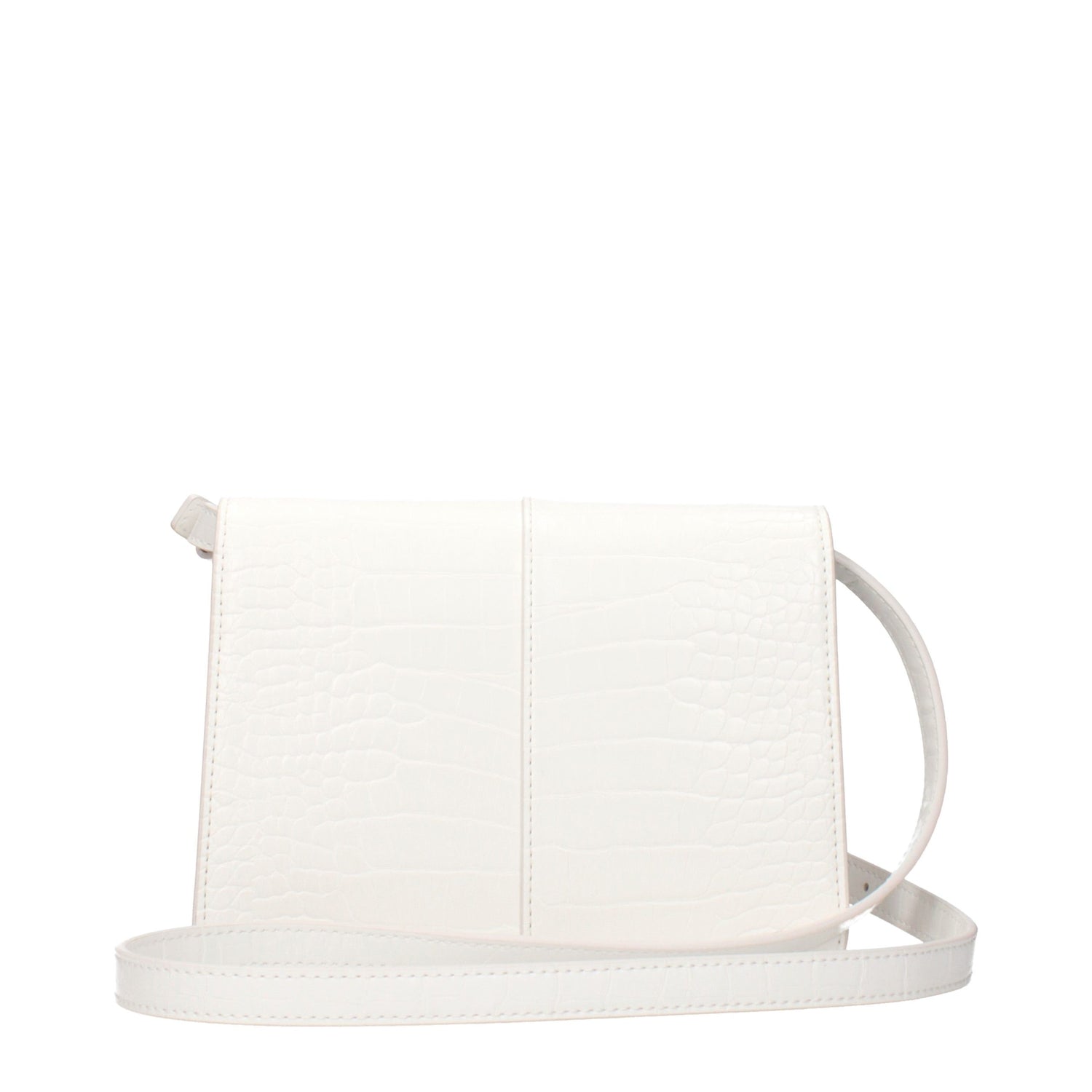 White Polyethylene Crossbody Bag