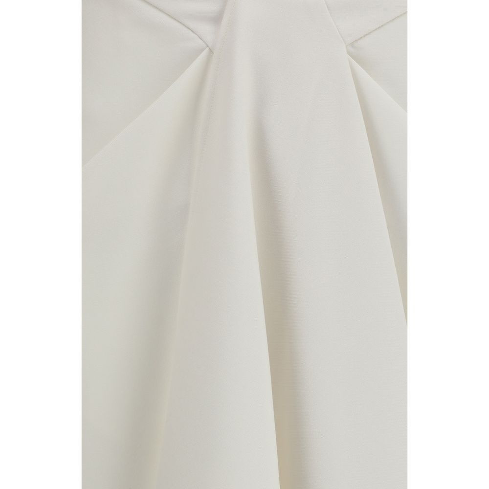 White Wool Oves Aries Long Skirt