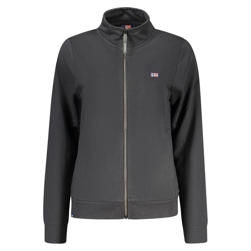 Black Cotton Women's Sweatshirt