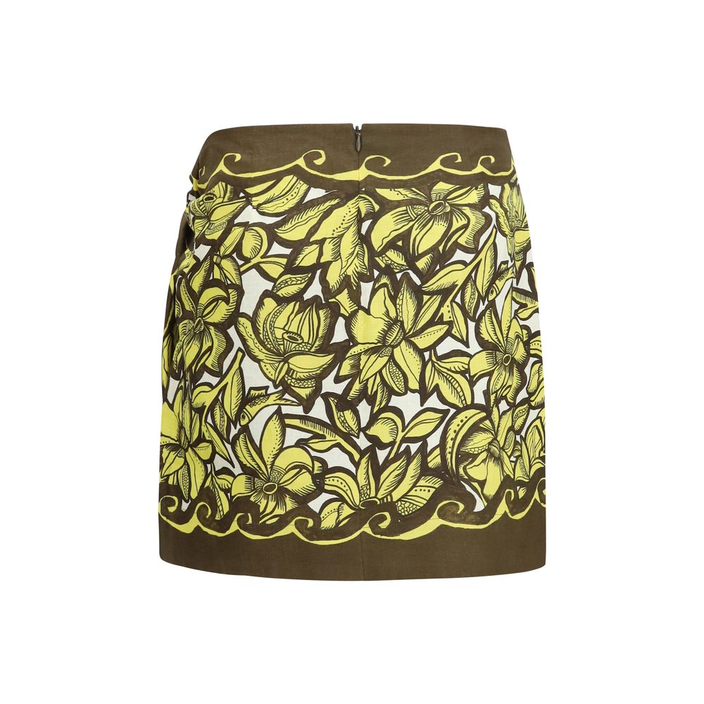 Multicolor Hemp Mini Skirt