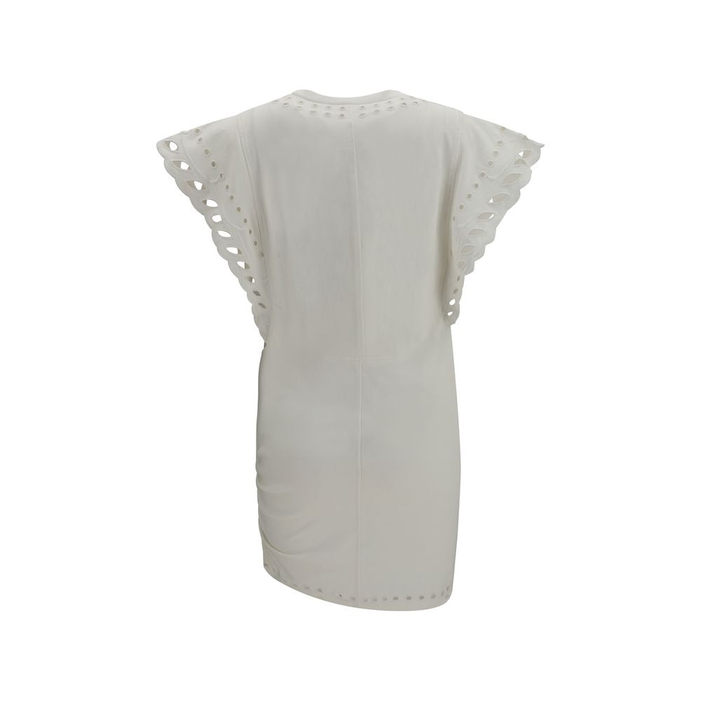 White Cotton Casual Dress