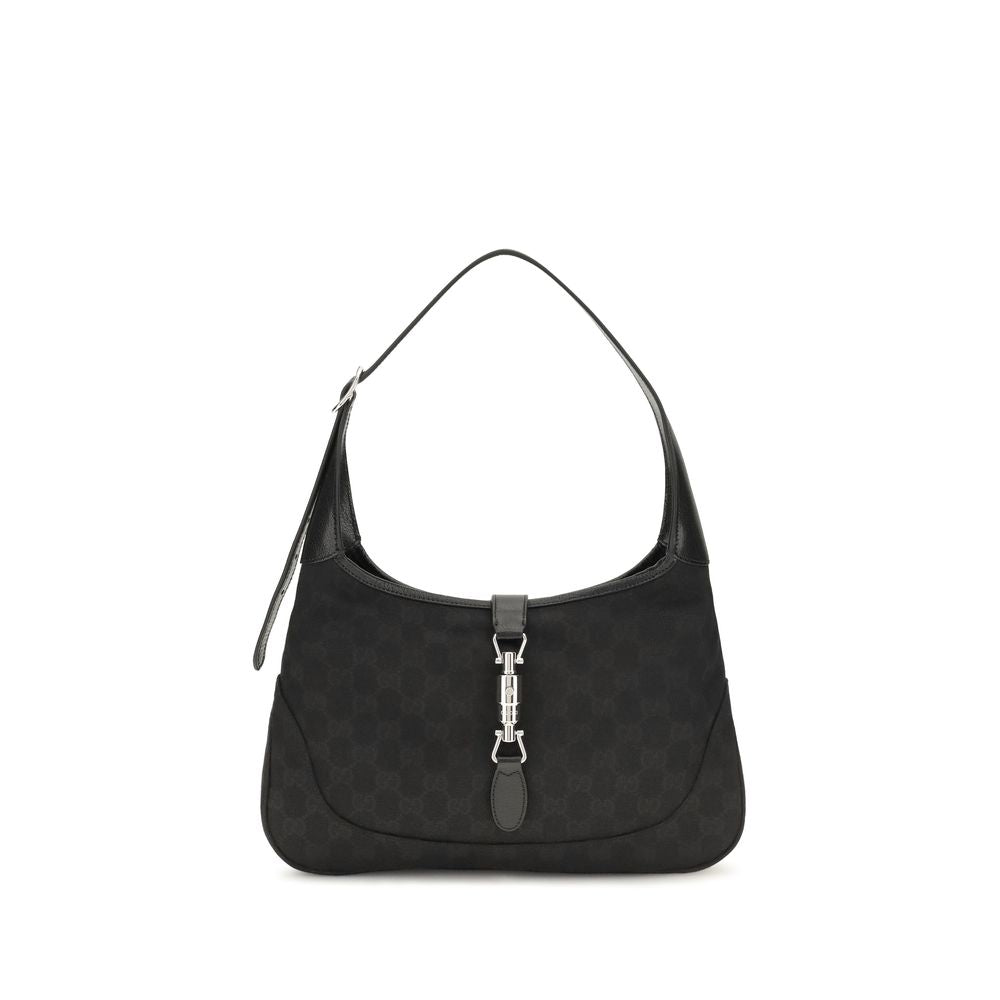 Black Fabric Shoulder Bag