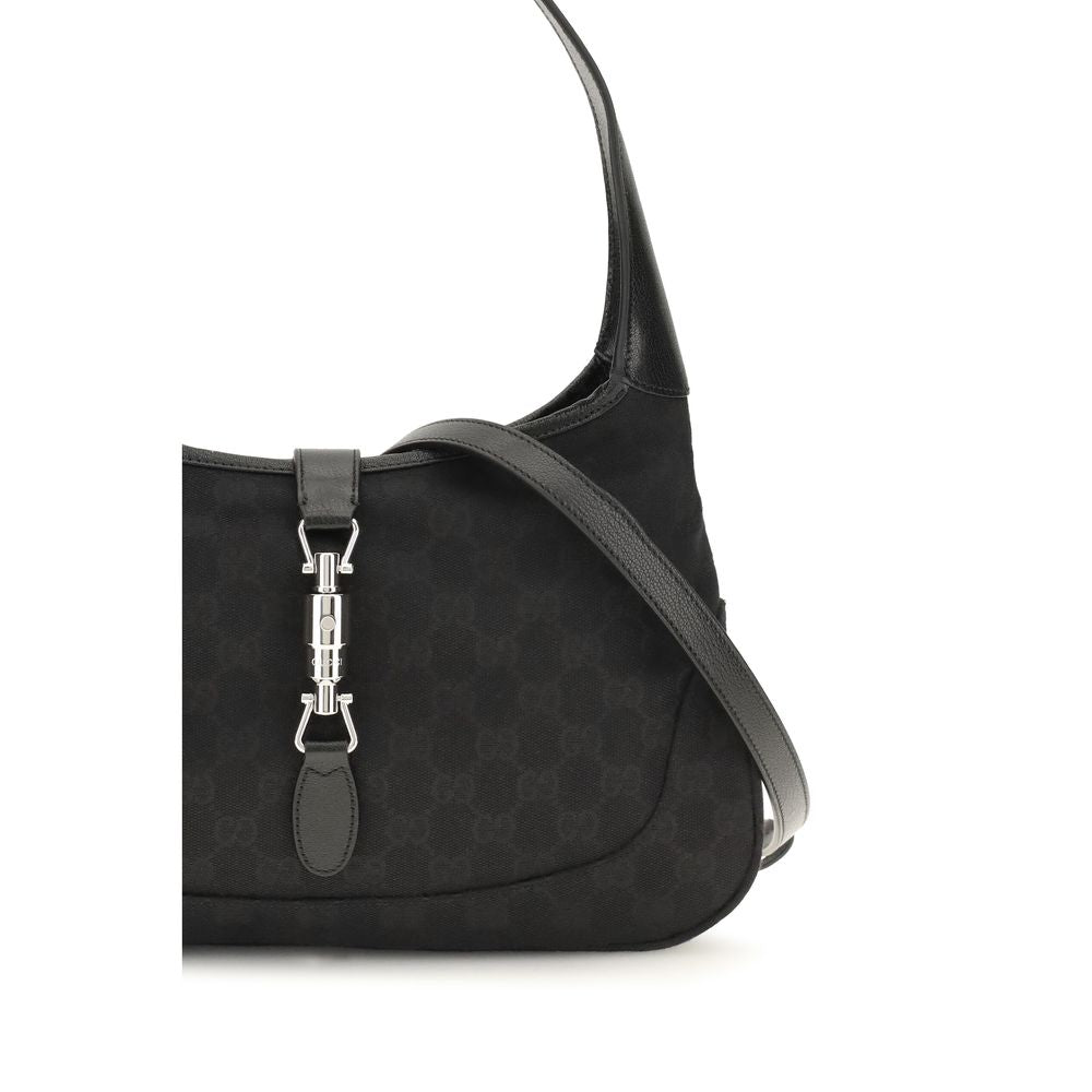 Black Fabric Shoulder Bag