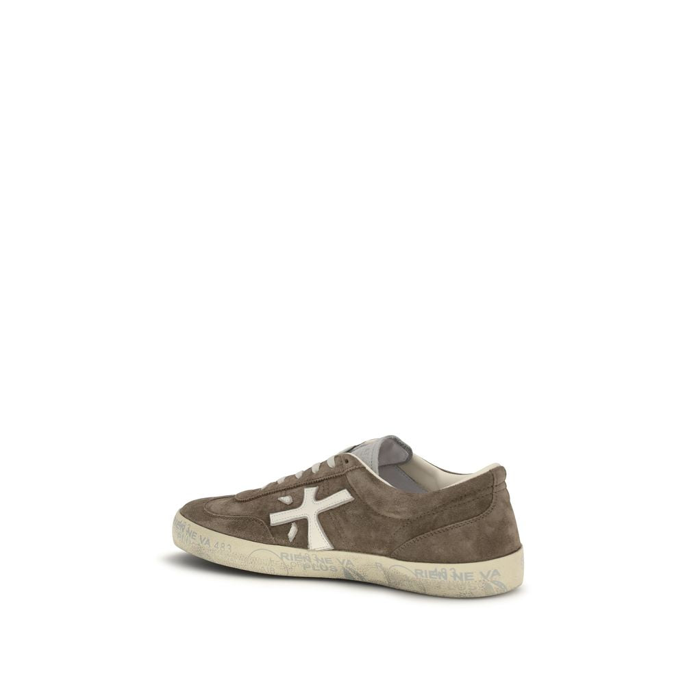 Brown Calf Leather Bos Taurus Low Top Sneakers