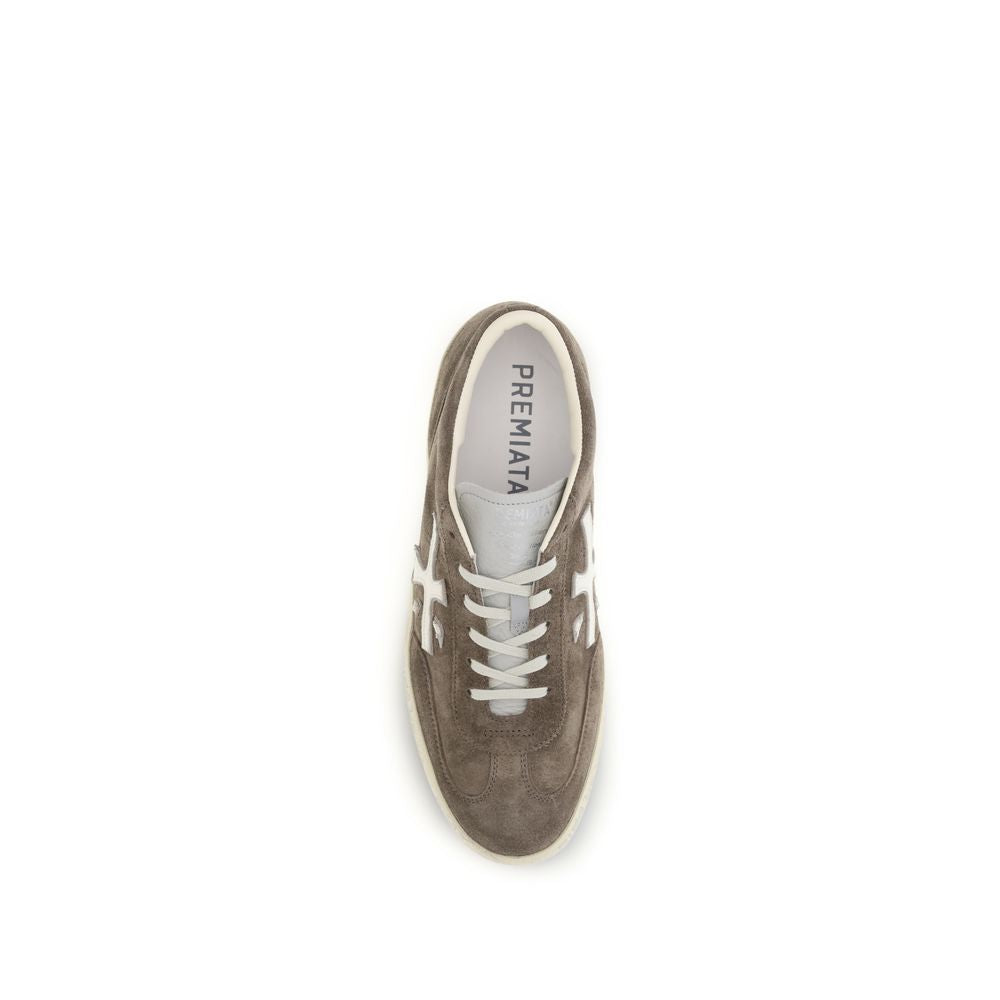 Brown Calf Leather Bos Taurus Low Top Sneakers