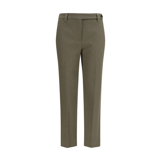 Bicolor Cotton Dress Pants