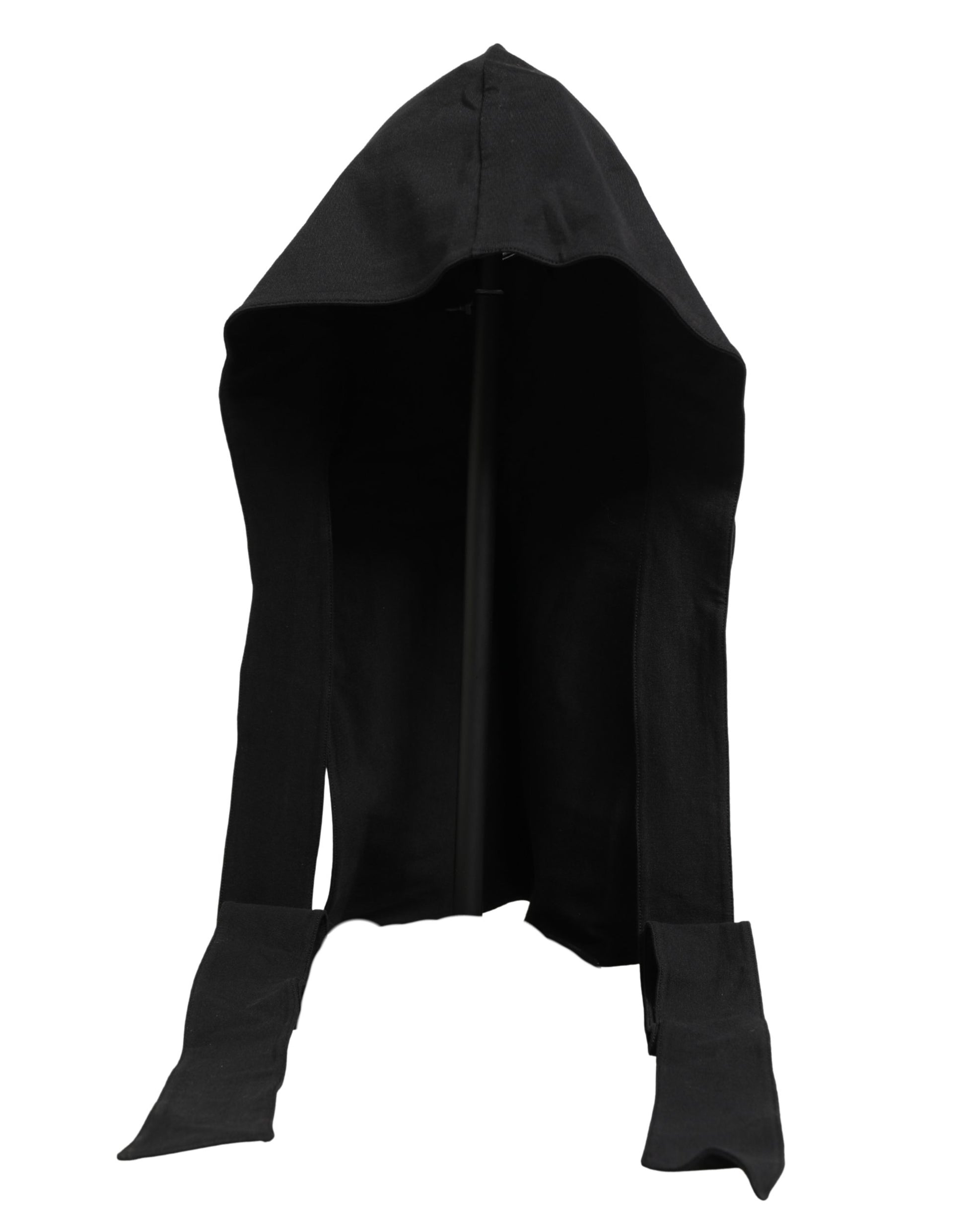Men Black Cotton Whole Head Fisherman Capello Hat