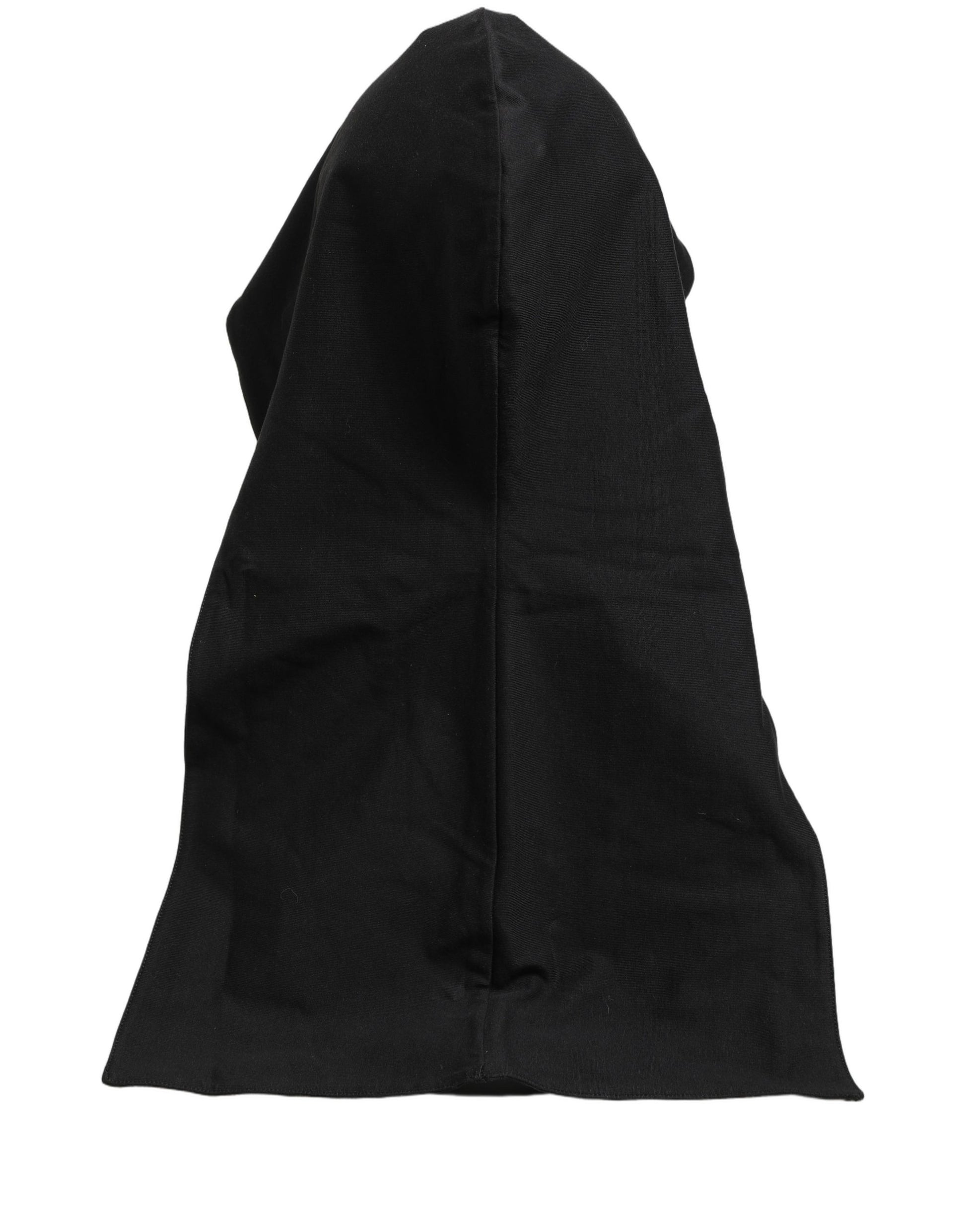 Men Black Cotton Whole Head Fisherman Capello Hat
