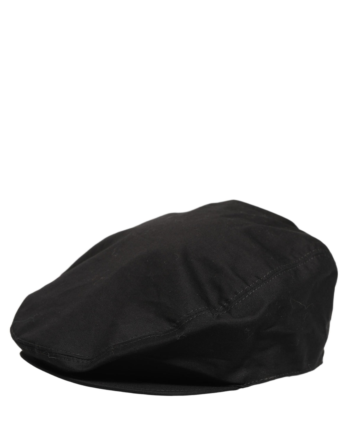 Men Black Cotton Stretch Newsboy Cloth Capello Hat
