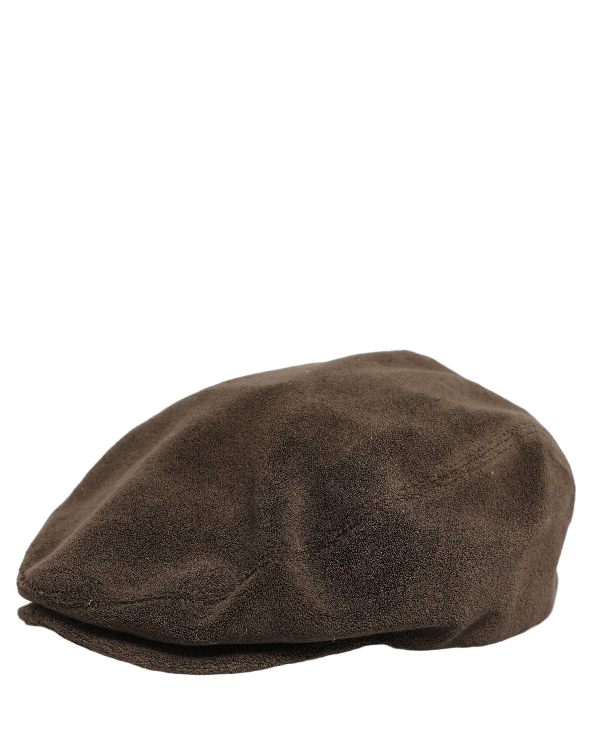 Men Brown Cotton Newsboy Cloth Capello Hat