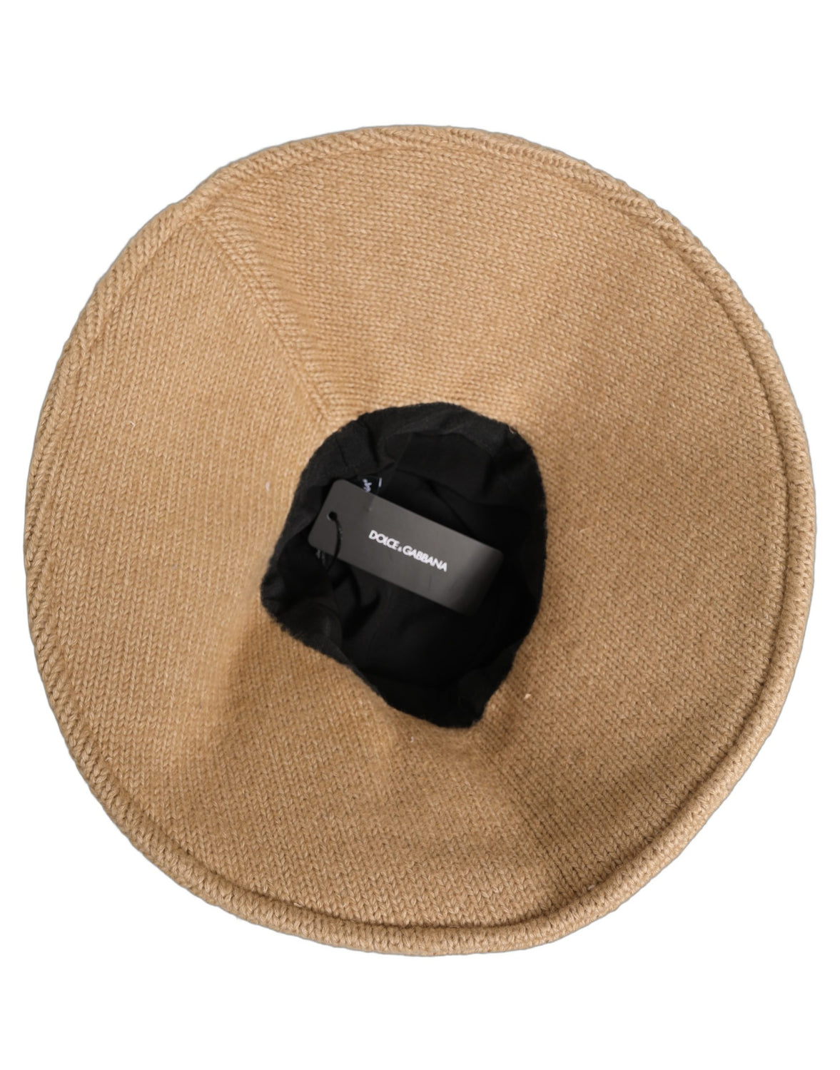 Women Brown Cotton Knit WideBrim Bucket Capello Hat