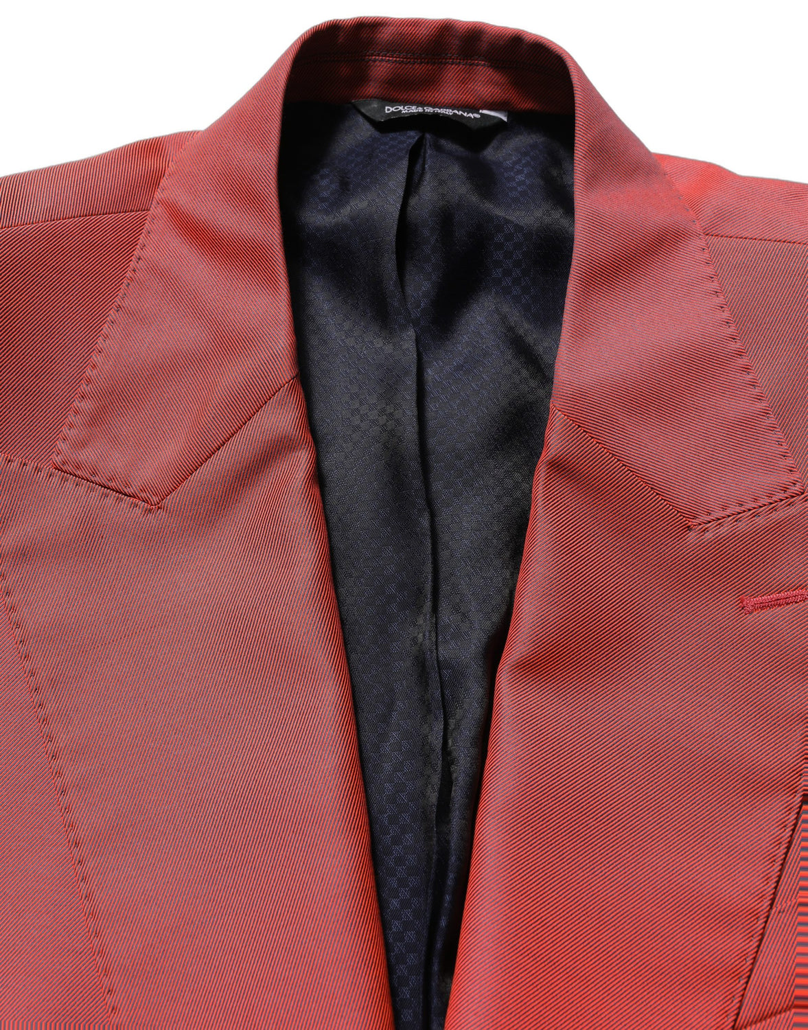 Red Wool Single Breasted Men Blazer Jacket