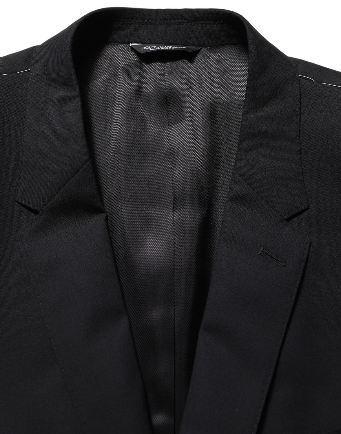 Black Wool Single Breasted Blazer Jacket